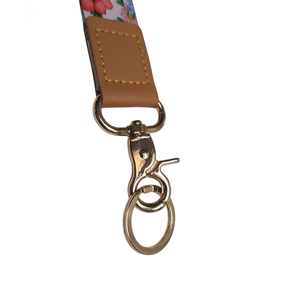 Yonlevres Wristlet Lanyard Floral For Phone Keys Passport 16" Diameter Brand New - Picture 7 of 9